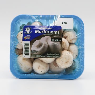 OK PRODUCE MUSHROOM WHT WHL 8 OZ 12 PK