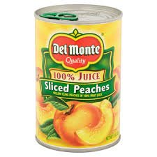 DEL MONTE PEACHES IN JUICE 15.25oz 12PK