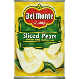 DEL MONTE PEAR HALVES IN JUICE 15.25oz 12PK