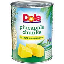 DOLE PINEAPPLE IN JUICE CHUNK 20oz 12PK