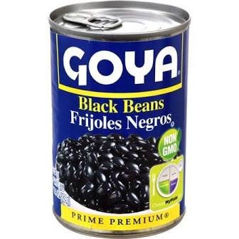 GOYA BLACK BEANS CAN 15.5oz 24 PK
