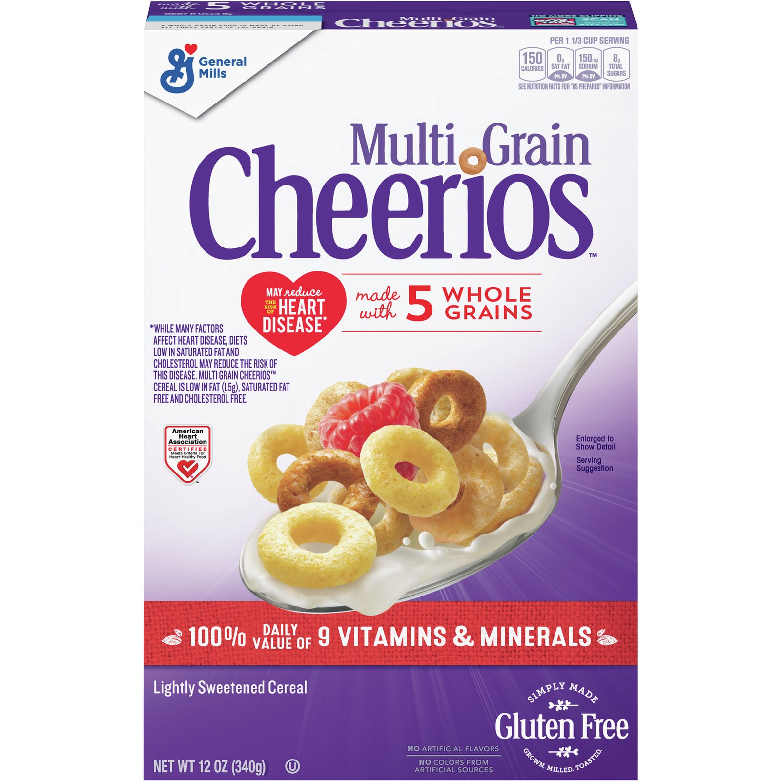 GENERAL MILLS MULTI GRAIN CHEERIOS 12oz 10PK