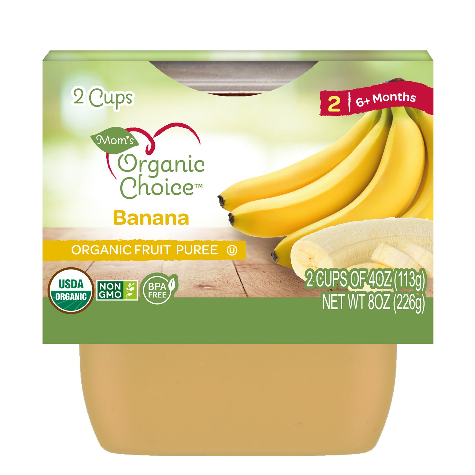 MOM'S ORGANIC BANANA 4oz 20 pk
