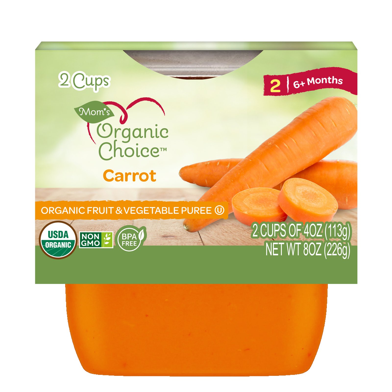 MOM'S ORGANIC Carrot 4oz 10 pk
