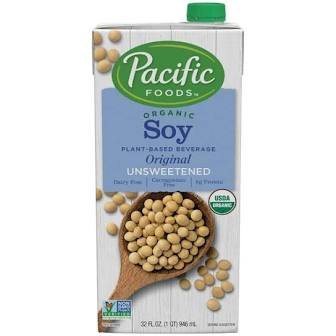 PACIFIC SOY PLAIN 32oz 12PK