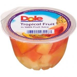 DOLE TROPICAL FRUIT IN JUICE 4 oZ 36PK